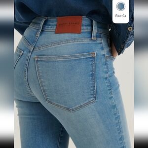 High Rise Button Fly Skinny Jeans